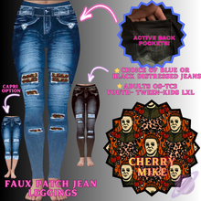 Load image into Gallery viewer, CHERRY MIKE-FAUX JEAN LEGGING-PREORDER CLOSING 12/2
