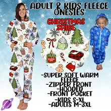 Load image into Gallery viewer, CHRISTMAS SPICE - ADULT &amp; KIDS FLEECE ONESIES CLOSING 9/28
