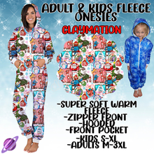 Load image into Gallery viewer, CLAYMATION - ADULT &amp; KIDS FLEECE ONESIES CLOSING 9/28
