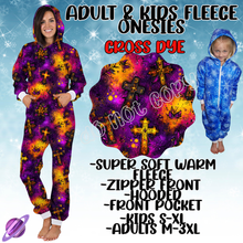 Load image into Gallery viewer, CROSS DYE - ADULT &amp; KIDS FLEECE ONESIES CLOSING 9/28
