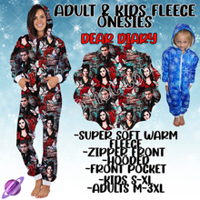 Load image into Gallery viewer, DEAR DIARY - ADULT &amp; KIDS FLEECE ONESIES CLOSING 9/28
