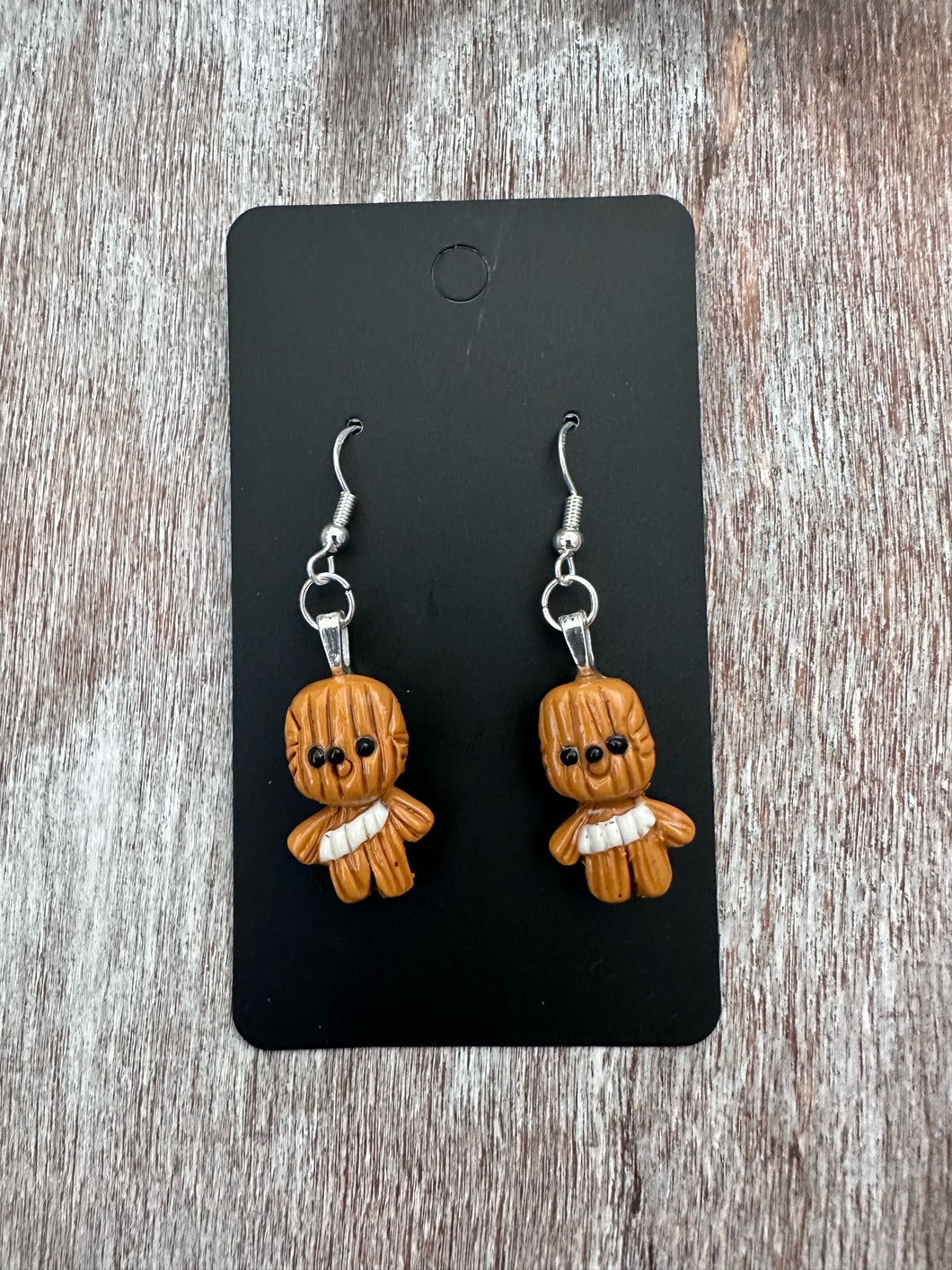 Faithful Hairy Sidekick Clay Earrings