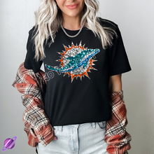 Load image into Gallery viewer, DOLPH SEQUIN FB UNISEX TEE ADULTS/KIDS
