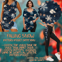 Load image into Gallery viewer, FALLING SNOW - PATTERN POCKET OUTFIT RUN 14 CLOSING 10/4
