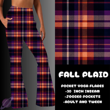Load image into Gallery viewer, FALL PLAID-YOGA FLARES 7-PREORDER DUE 10/2

