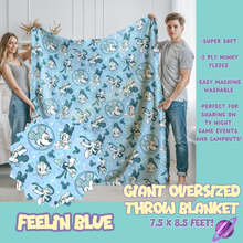 Load image into Gallery viewer, FEELIN&#39; BLUE - OVERSIZED THROW BLANKET 11 - PREORDER CLOSING 2/2
