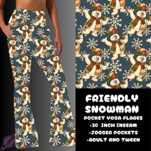 Load image into Gallery viewer, FRIENDLY SNOWMAN-YOGA FLARES 7-PREORDER DUE 10/2
