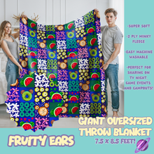 Load image into Gallery viewer, FRUITY EARS - OVERSIZED THROW BLANKET 11 - PREORDER CLOSING 2/2
