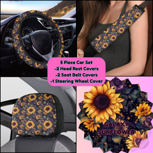 Load image into Gallery viewer, 5 PIECE CAR SET-GALAXY SUNFLOWER-PREORDER CLOSING 9/5
