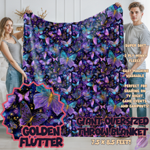 Load image into Gallery viewer, GOLDEN FLUTTER-OVERSIZED THROW 14-PREORDER CLOSING 10/8
