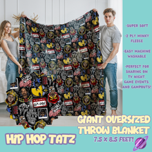 Load image into Gallery viewer, HIP HOP TATZ - OVERSIZED THROW BLANKET 11 - PREORDER CLOSING 2/2
