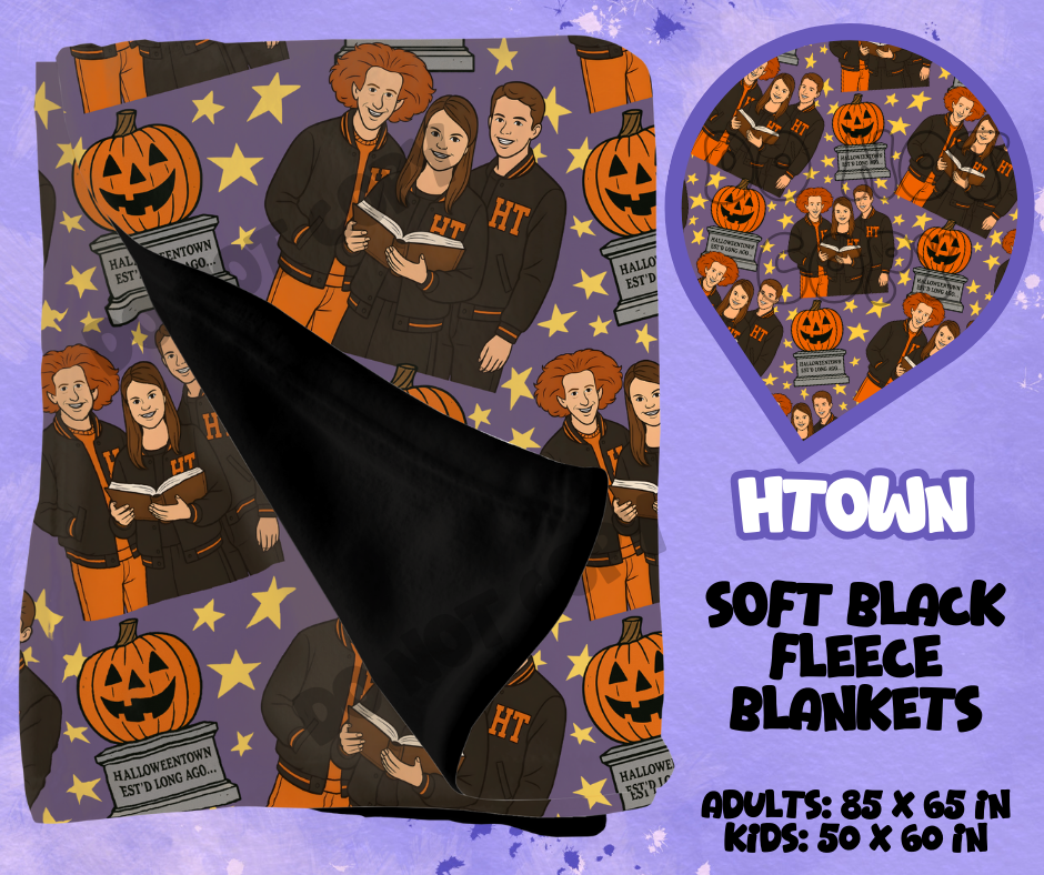 HTOWN - SOFT BLACK FLEECE THROWS RUN 12-PREORDER CLOSING 9/22