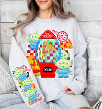 Load image into Gallery viewer, PIZZA ALIEN SWEATSHIRT W/ SLEEVE PRINT
