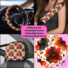 Load image into Gallery viewer, 5 PIECE CAR SET-INK FLORAL-PREORDER CLOSING 9/5

