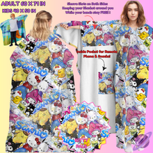 Load image into Gallery viewer, WEARABLE THROW RUN-KITTY PALS-PREORDER CLOSING 8/31
