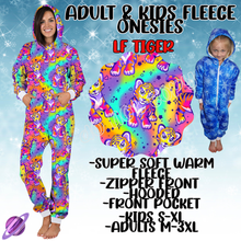 Load image into Gallery viewer, LF TIGER - ADULT &amp; KIDS FLEECE ONESIES CLOSING 9/28
