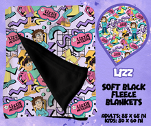 Load image into Gallery viewer, LIZZ - SOFT BLACK FLEECE THROWS RUN 12-PREORDER CLOSING 9/22
