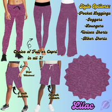 Load image into Gallery viewer, LILAC - LEGGING/JOGGER/LOUNGER/SHORTS - COLOR DENIM RUN PREORDER CLOSING 5/6
