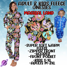 Load image into Gallery viewer, MAGICAL LAND - ADULT &amp; KIDS FLEECE ONESIES CLOSING 9/28
