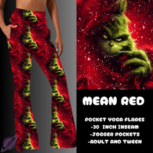 Load image into Gallery viewer, MEAN RED-YOGA FLARES 7-PREORDER DUE 10/2
