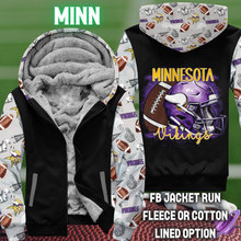 Load image into Gallery viewer, FB JACKET RUN-MINN-PREORDER CLOSING 10/6
