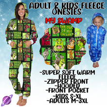 Load image into Gallery viewer, MY SWAMP - ADULT &amp; KIDS FLEECE ONESIES CLOSING 9/28
