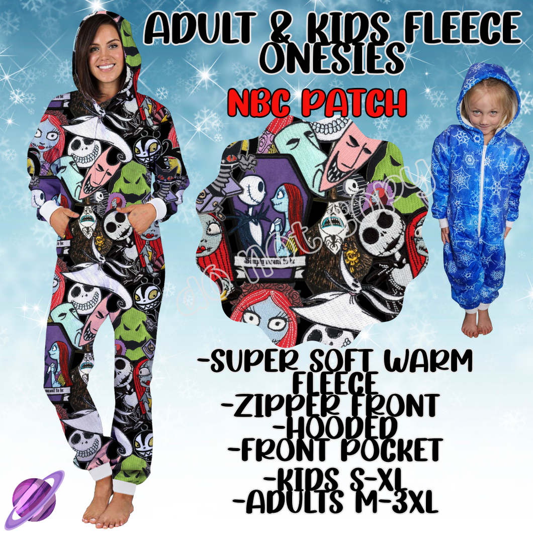 NBC PATCH - ADULT & KIDS FLEECE ONESIES CLOSING 9/28