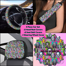 Load image into Gallery viewer, 5 PIECE CAR SET-NEON HORROR-PREORDER CLOSING 9/5
