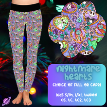 Load image into Gallery viewer, NIGHTMARE HEARTS - B98 - LEGGING/CAPRI PREORDER CLOSING 9/22
