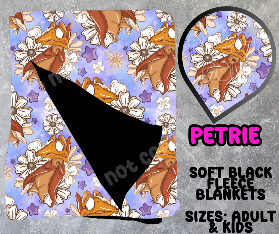PETRIE - SOFT BLACK FLEECE THROWS 10 - PREORDER CLOSING 5/4