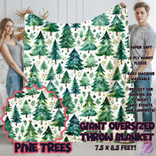 Load image into Gallery viewer, PINE TREES-OVERSIZED THROW 14-PREORDER CLOSING 10/8
