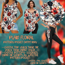 Load image into Gallery viewer, PLAID FLORAL - PATTERN POCKET OUTFIT RUN 14 CLOSING 10/4
