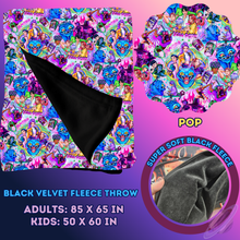 Load image into Gallery viewer, POP- SOFT BLACK FLEECE THROW 13-PREORDER CLOSING 1/14
