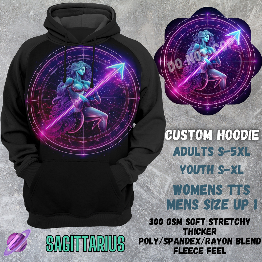 SAGITTARIUS -CUSTOM HOODIES RE-RUN PREORDER CLOSING 5/11