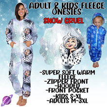 Load image into Gallery viewer, SNOW CRUEL - ADULT &amp; KIDS FLEECE ONESIES CLOSING 9/28

