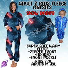 Load image into Gallery viewer, SNOW DADDY - ADULT &amp; KIDS FLEECE ONESIES CLOSING 9/28
