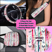 Load image into Gallery viewer, 5 PIECE CAR SET-SPOOKY BOW-PREORDER CLOSING 9/5
