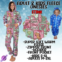 Load image into Gallery viewer, STINK - ADULT &amp; KIDS FLEECE ONESIES CLOSING 9/28
