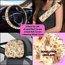 Load image into Gallery viewer, 5 PIECE CAR SET-SUNFLOWER HIGHLAND-PREORDER CLOSING 9/5
