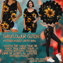 Load image into Gallery viewer, SUNFLOWER GLITCH - PATTERN POCKET OUTFIT RUN 14 CLOSING 10/4
