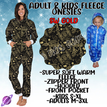 Load image into Gallery viewer, SW GOLD - ADULT &amp; KIDS FLEECE ONESIES CLOSING 9/28
