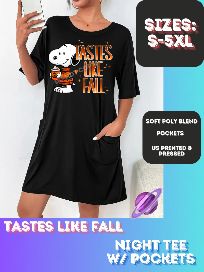 TASTES LIKE FALL-SLEEP SHIRT-PREORDER CLOSING 9/20