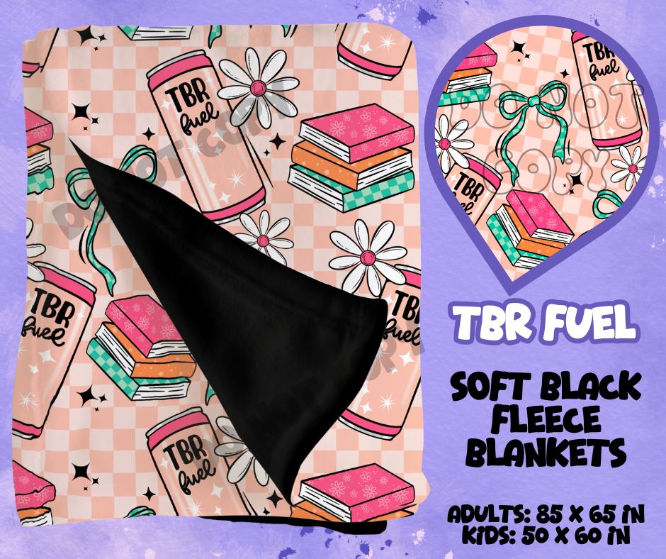 TBR FUEL - SOFT BLACK FLEECE THROWS RUN 12-PREORDER CLOSING 9/22
