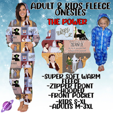Load image into Gallery viewer, THE POWER - ADULT &amp; KIDS FLEECE ONESIES CLOSING 9/28
