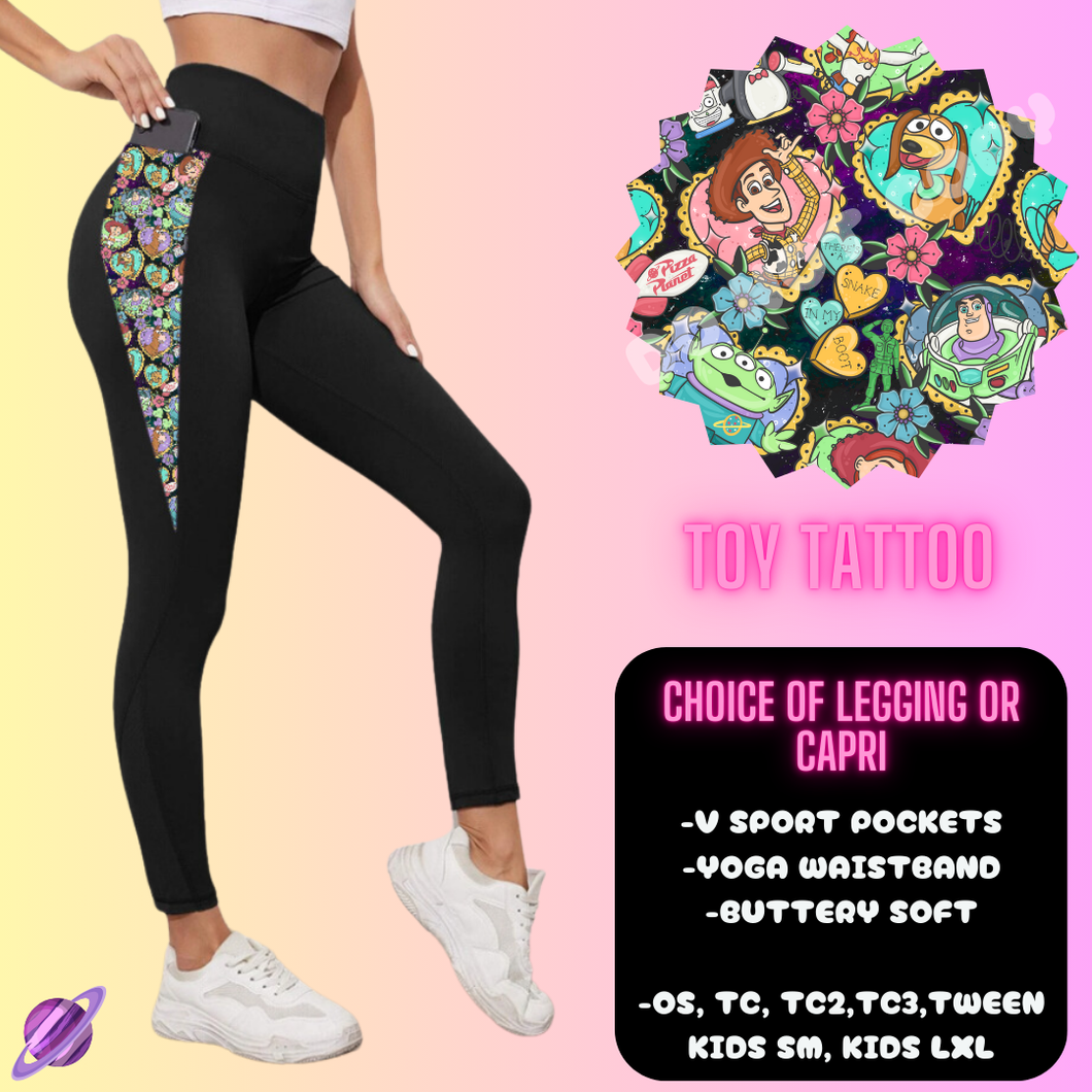 TOY TATTOO LEGGING/CAPRI-OUTFIT RUN PREORDER CLOSING 1/10