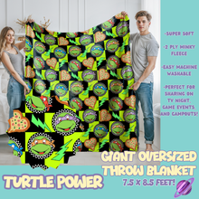 Load image into Gallery viewer, TURTLE POWER - OVERSIZED THROW BLANKET 11 - PREORDER CLOSING 2/2
