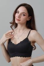 Load image into Gallery viewer, CloudSoft Wireless Bra – Lace Detail &amp; Invisible Fit 🌸☁️
