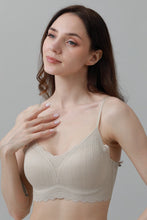 Load image into Gallery viewer, CloudSoft Wireless Bra – Lace Detail &amp; Invisible Fit 🌸☁️
