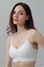 Load image into Gallery viewer, CloudSoft Wireless Bra – Lace Detail &amp; Invisible Fit 🌸☁️
