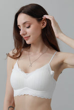 Load image into Gallery viewer, CloudSoft Wireless Bra – Lace Detail &amp; Invisible Fit 🌸☁️
